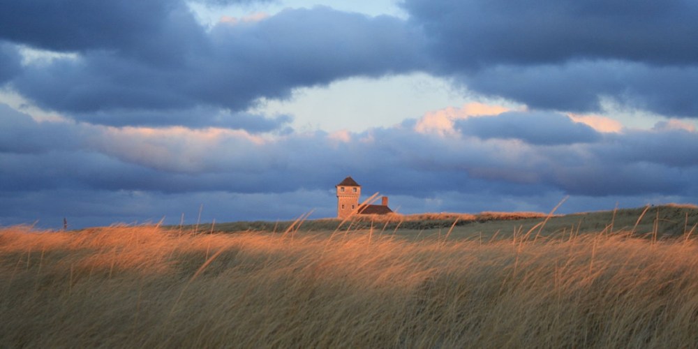 Cape Cod, Old Harbor Life Saving Station at Sunset